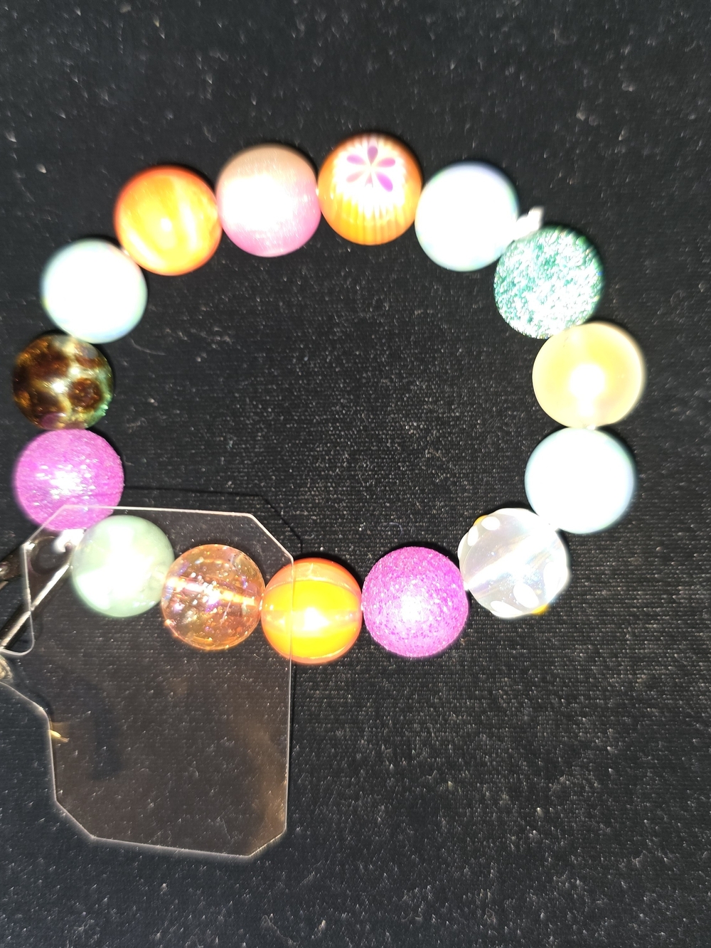 Colorful Beaded Stretch Bracelet - Multicolor-Phone Writlet